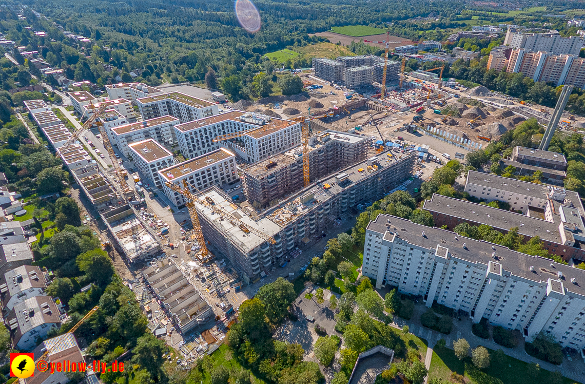 02.09.2023 - eine neue Baugrube auf dem Alexisquartier in Neuperlach